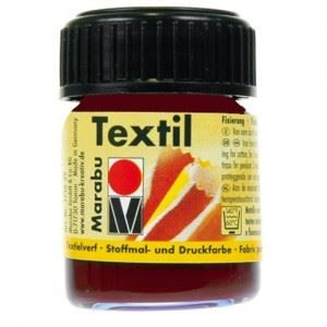 Colori Marabu per tessuto bruno scuro  da 15ml