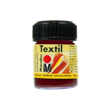 Colori Marabu per tessuto bruno scuro  da 15ml