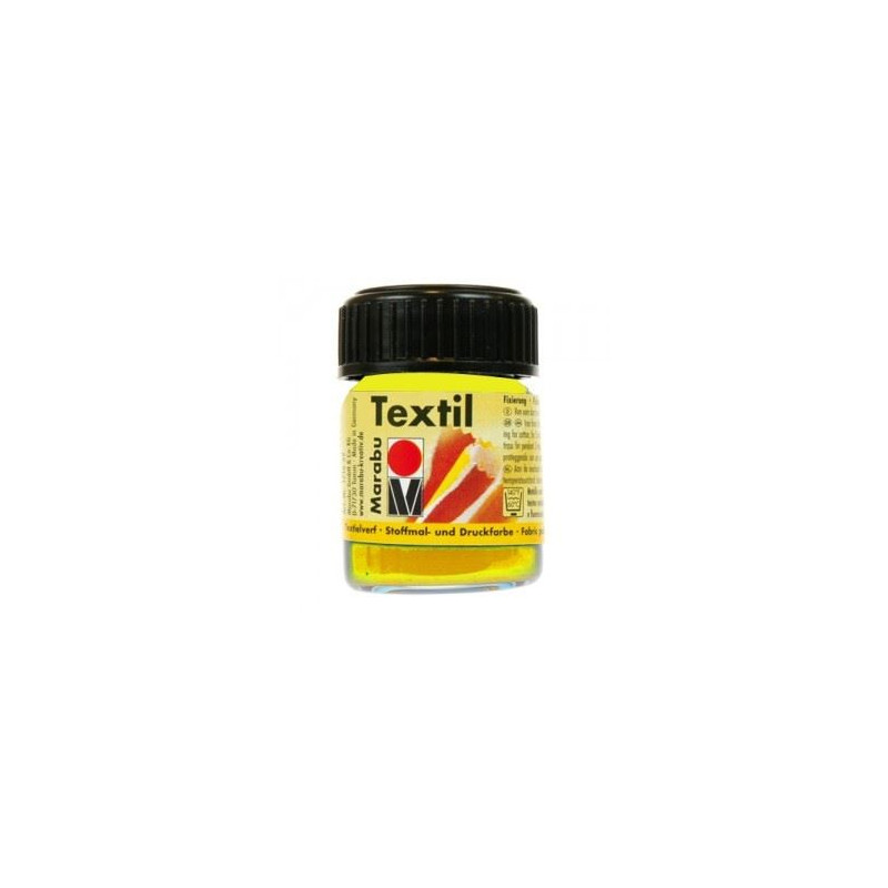 Colori Marabu per tessuto giallo limone  da 15ml