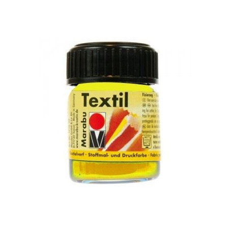 Colori Marabu per tessuto giallo limone  da 15ml