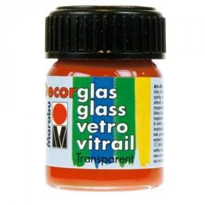 Colori Marabu per vetro arancio da 15ml