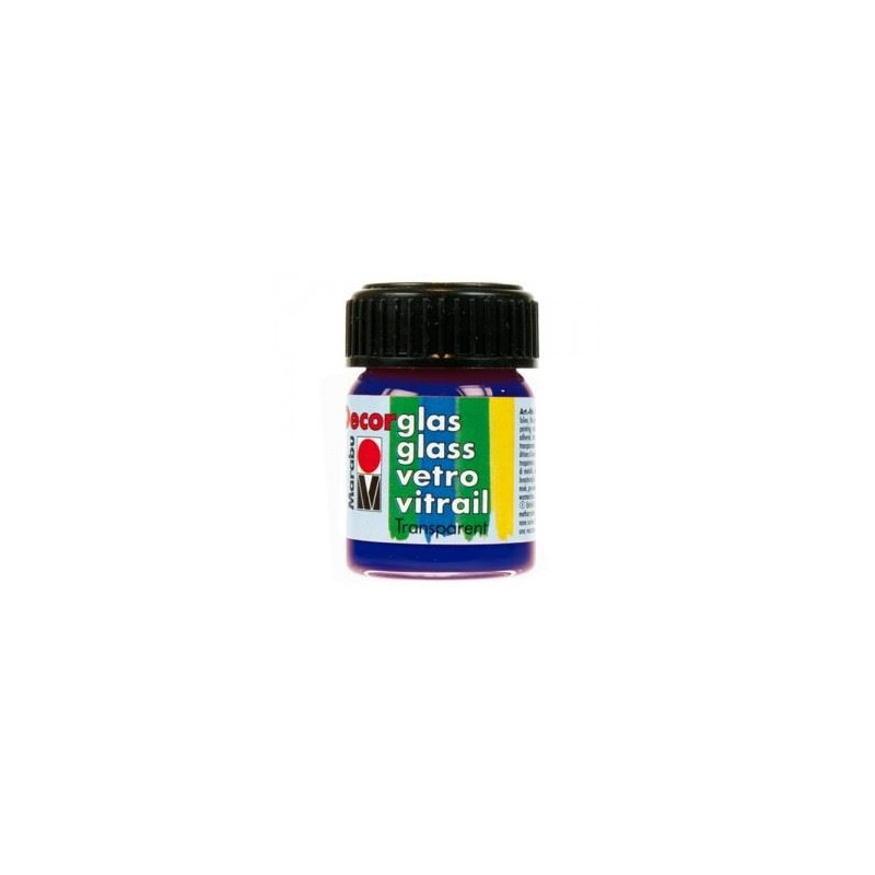 Colori Marabu per vetro Blu oltremare da 15ml