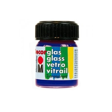 Colori Marabu per vetro Blu oltremare da 15ml
