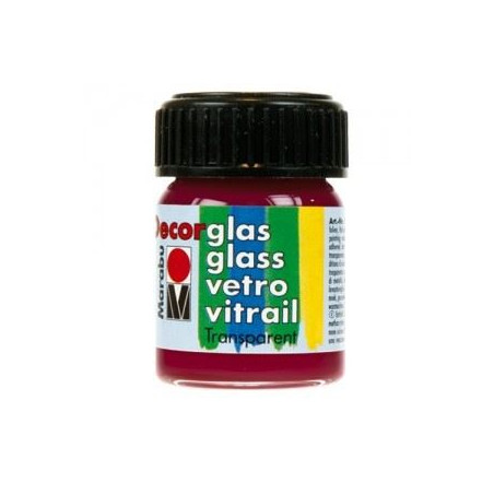 Colori Marabu per vetro bordeaux da 15ml