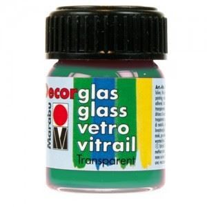 Colori Marabu per vetro verde smeraldo da 15ml