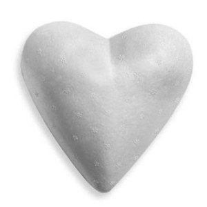 Cuore di polistirolo cm.15