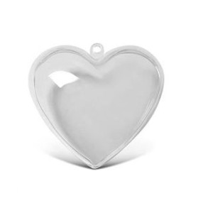 Cuore in kristal 3d cm.8