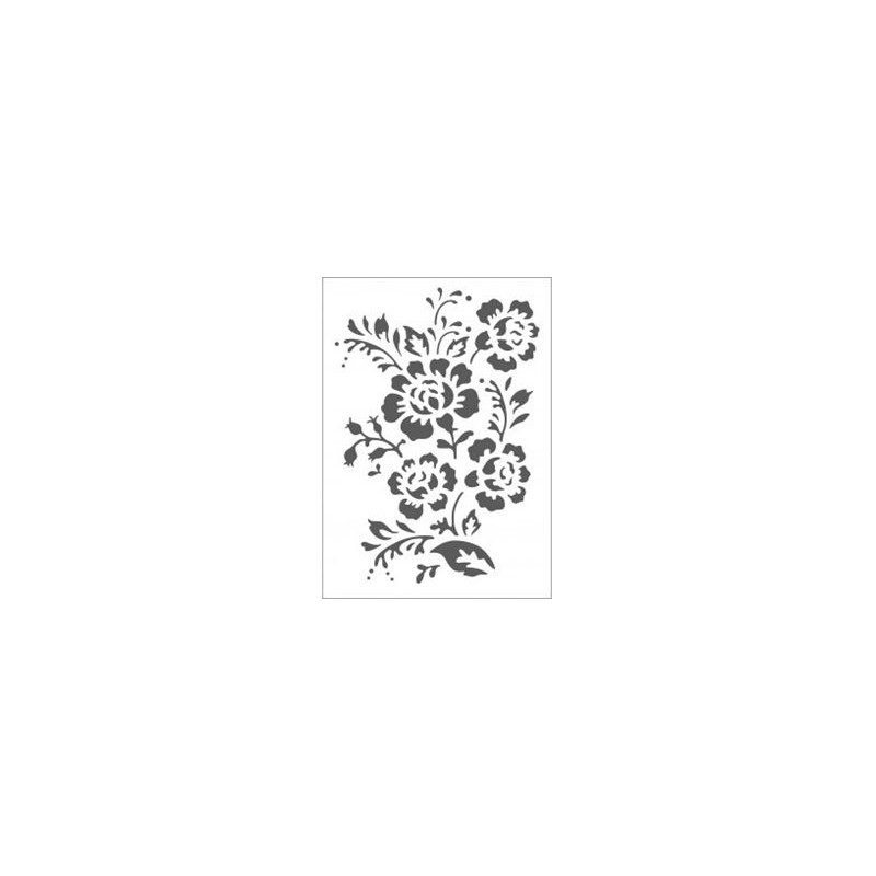 Embossing effetto rilievo 2d bouquet fiori