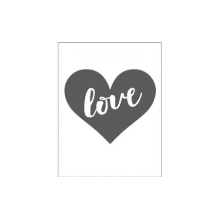 Embossing effetto rilievo 2d cuore