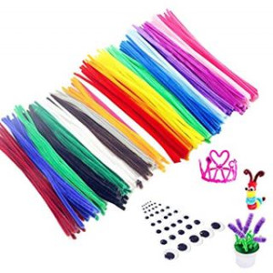 Fili ciniglia fluo bianco 25pz 30cm