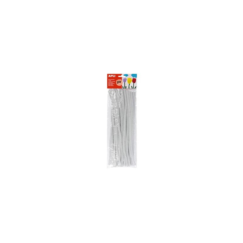 Fili ciniglia fluo bianco 50pz