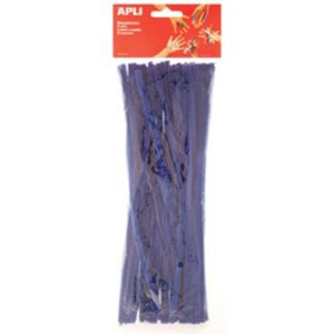 Fili ciniglia fluo blu 50pz
