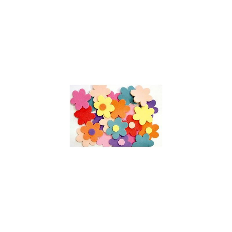 Fiori in gomma eva 40pz