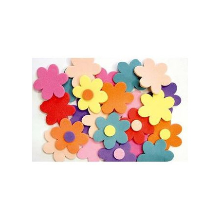 Fiori in gomma eva 40pz
