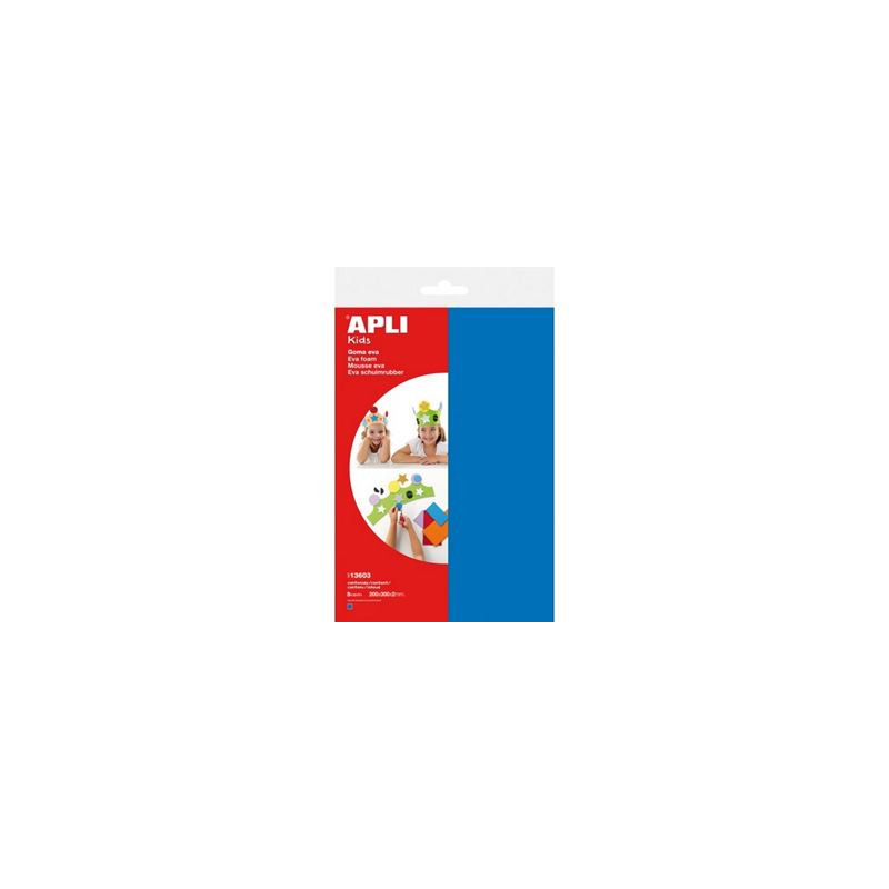 Fogli di gomma eva A4 blu 5pz
