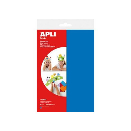 Fogli di gomma eva A4 blu 5pz