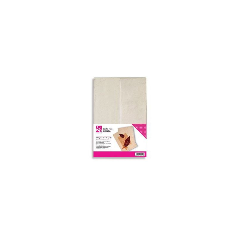 Foglio carta di riso 70x100 gr.25 bianco
