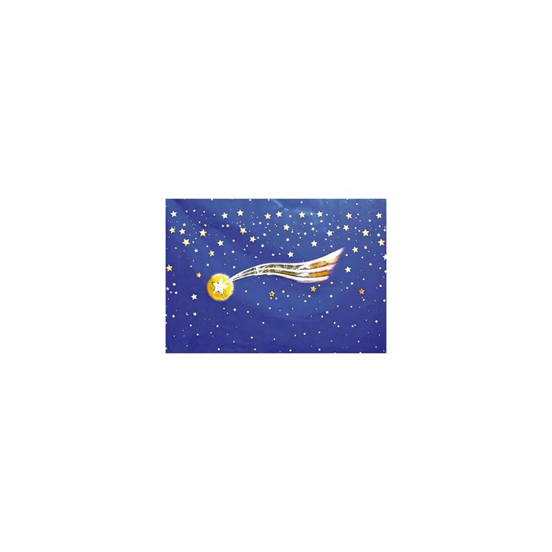 Foglio cielo stellato con cometa 70x100