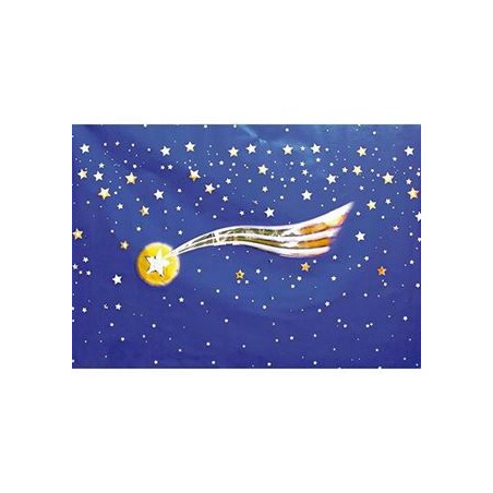 Foglio cielo stellato con cometa 70x100