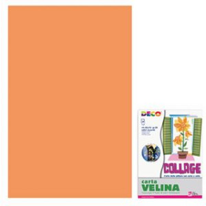 Foglio di CARTA VELINA Arancio 50x70