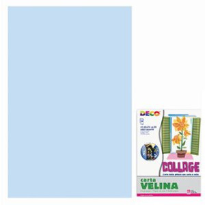 Foglio di CARTA VELINA azzurro baby 50x70
