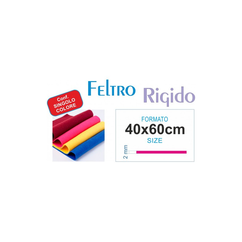 Foglio di feltro 40x60cm 2mm pelle