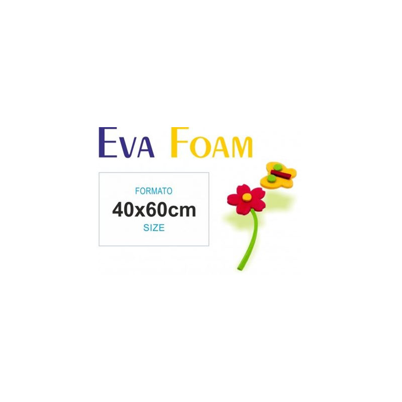Foglio di Gomma eva 40x60 giallo