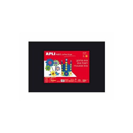 Foglio di Gomma eva 40x60 nero