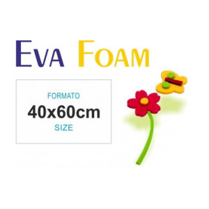 Foglio di Gomma eva 40x60 rossa