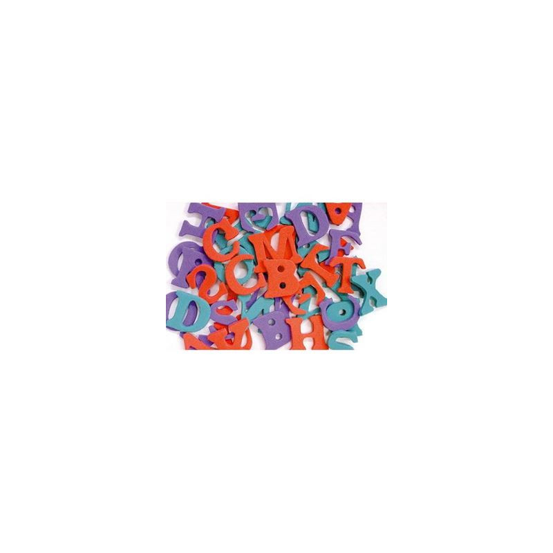 Lettere in gomma eva 78pz