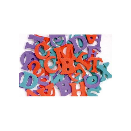 Lettere in gomma eva 78pz