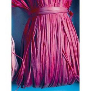 Matassina di Rafia naturale rosa fuxia gr50