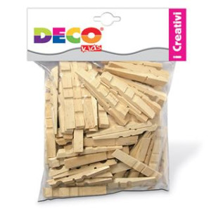 Mezze mollette in legno mm.25 100 PZ.