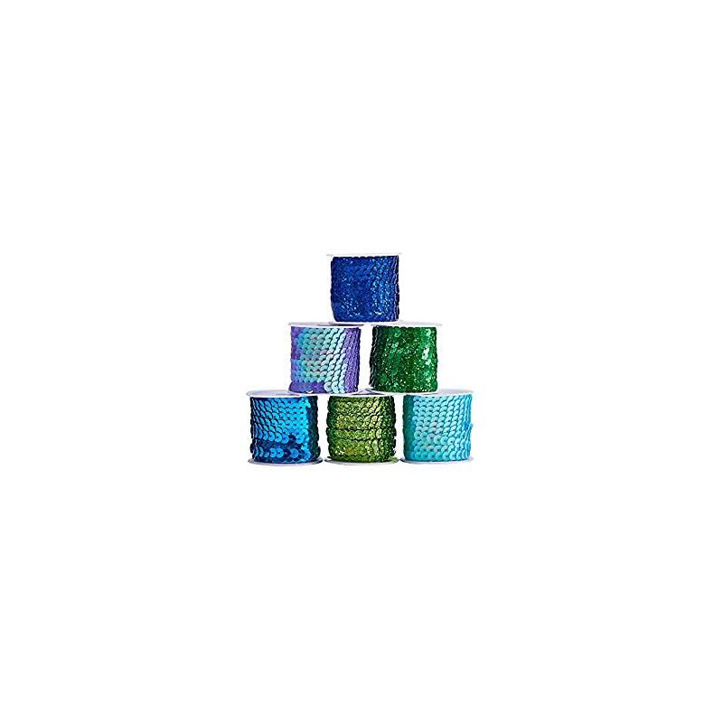 Nastro paillettes 5m bianco
