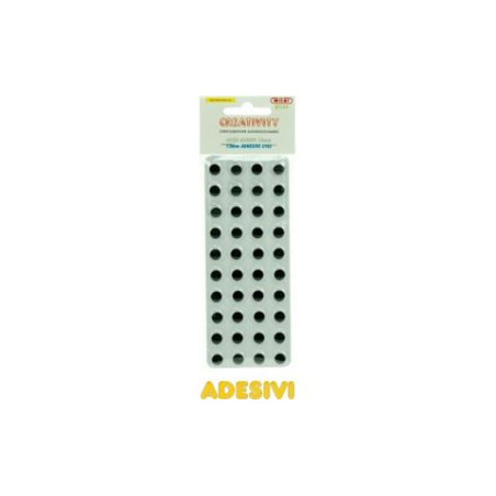 Occhi mobili adesivi d.12mm 40pz