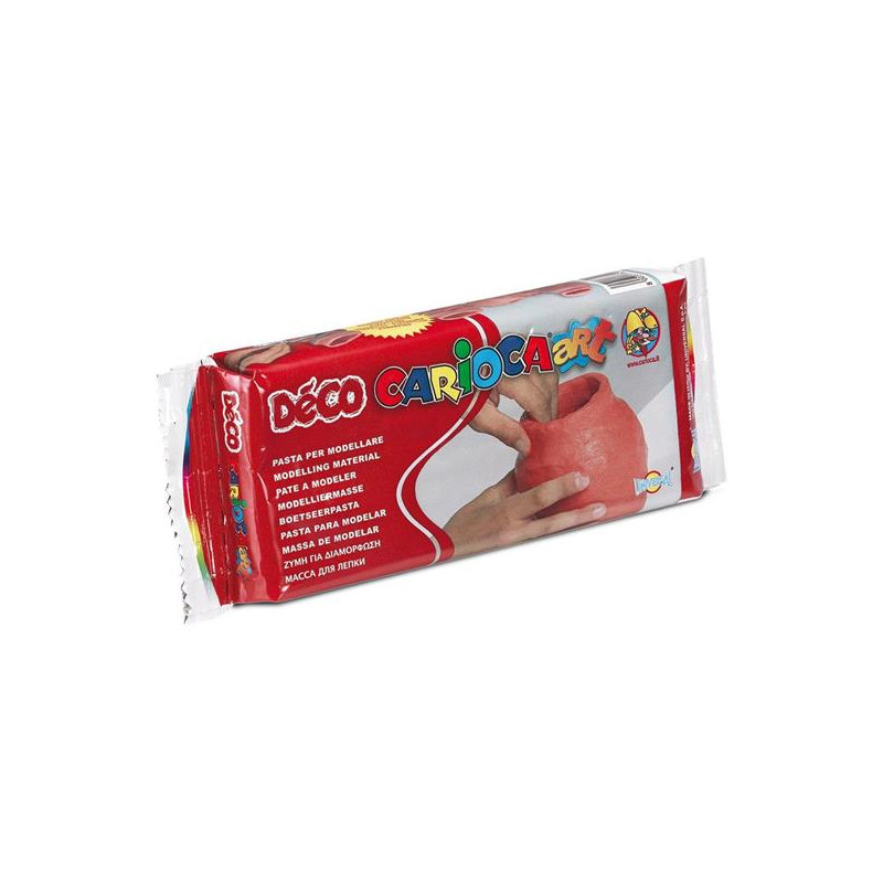 Paste per modellare tipo DAS terracotta 500gr. Carioca