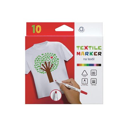 Pennarelli per tessuto 10pz assortiti