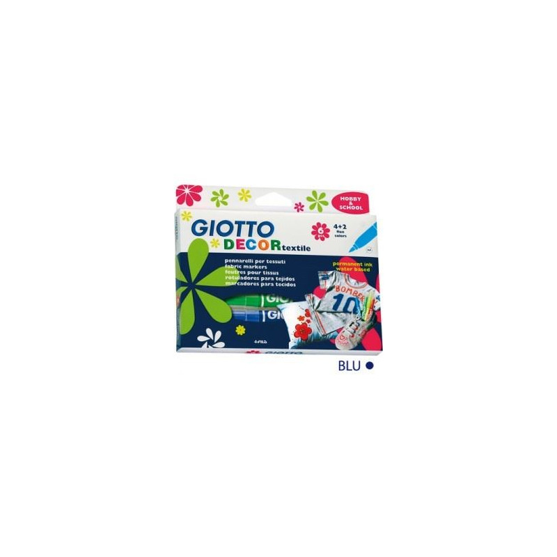 Pennarelli per tessuto giotto Decor Textile a 6 per tessuto
