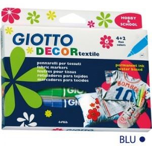 Pennarelli per tessuto Giotto Decor Textile blu per tessuto