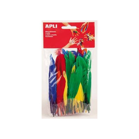 PIUME COLORI ASS. 100PZ Apli