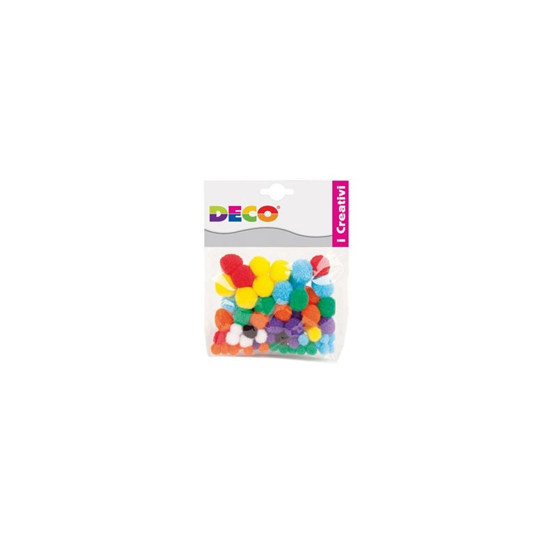 Pompons colori assortiti 40pz