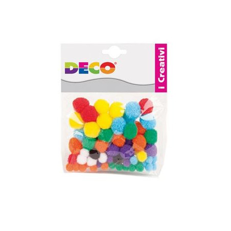 Pompons colori assortiti 40pz