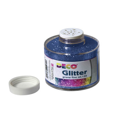 Porporina GLITTER blu A GRANA FINE ML.150