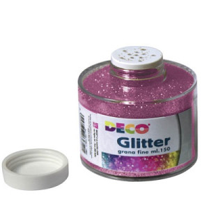 Porporina GLITTER fuxia A GRANA FINE ML.150
