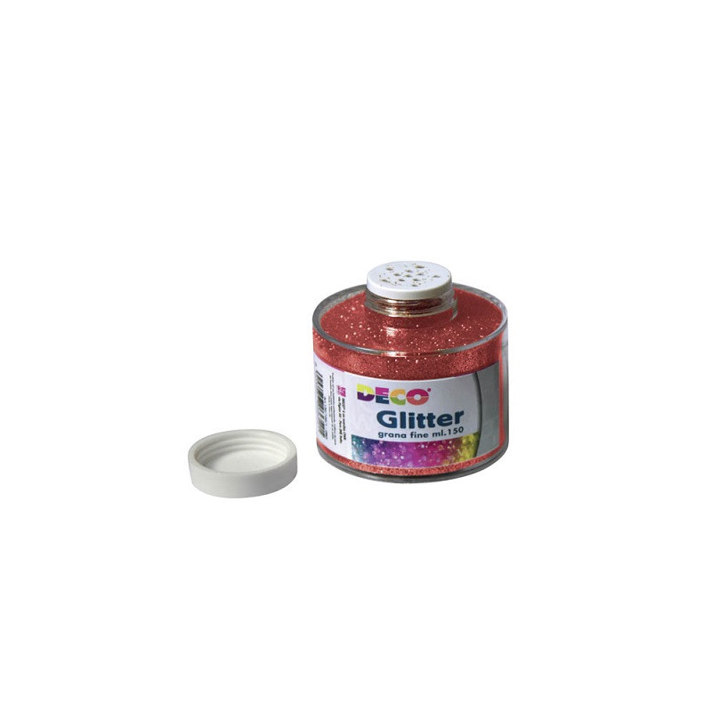 Porporina GLITTER ROSSO A GRANA FINE ML.150
