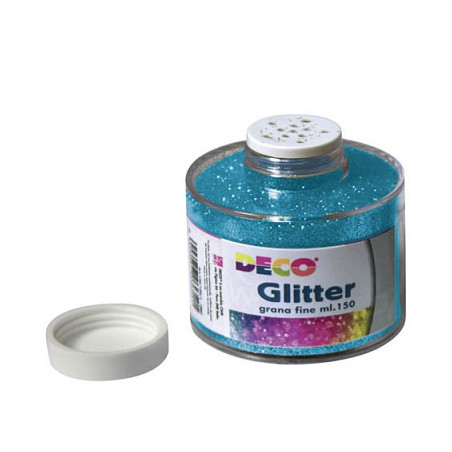 Porporina GLITTER turchese A GRANA FINE ML.150