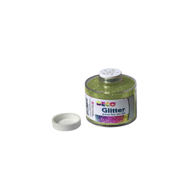 Porporina GLITTER verde acido A GRANA FINE ML.150