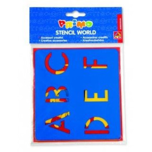Set 6 stencil Alfabeto e numeri
