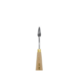 Spatola in metallo impugnatura legno per pittura n.1 77x10mm