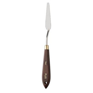 Spatola in metallo impugnatura legno per pittura n.35 cm.112x21